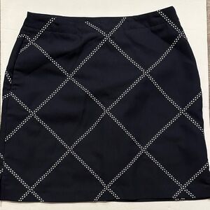 EP Pro Navy Blue and ribbon windowpane golf Skirt skort with pockets size 4